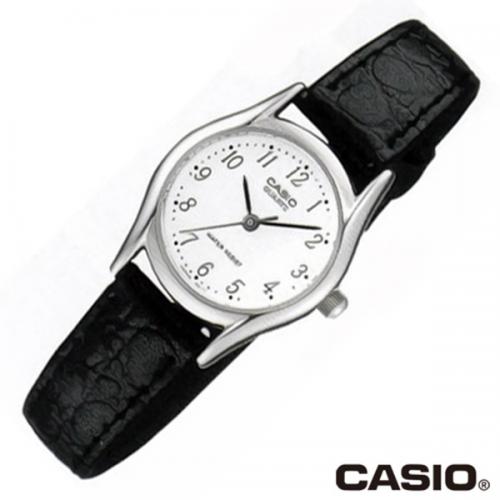 CASIO LTP-1094E-7B 여성 가죽 시계