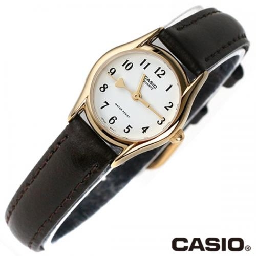 CASIO LTP-1094Q-7B5 여성 가죽 시계